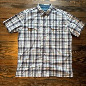 KUHL Men’s Plaid Button-Down Shirt – Size Large